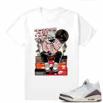 Dark Mocha 3s  Tees White Kakashi Hype