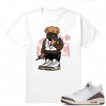 Dark Mocha 3s  Tees White Trap Bear