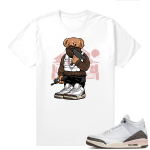 Dark Mocha 3s  Tees White Trap Bear