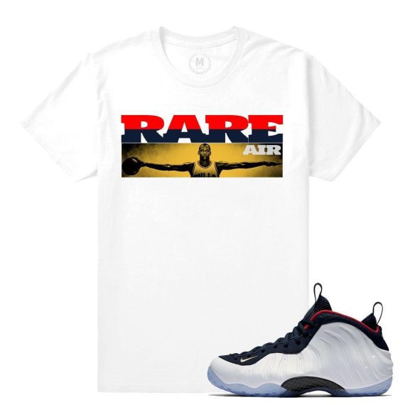 Match Olympic Foams| Rare Wings Olympic | White T shirt