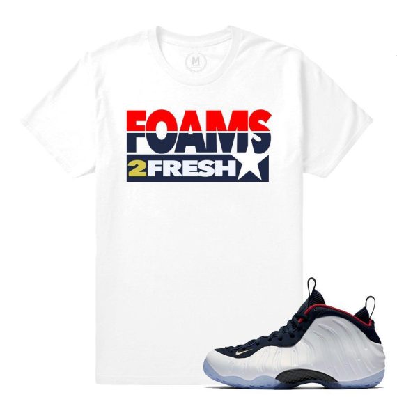 Match Olympic Foams| Too Fresh | White T shirt