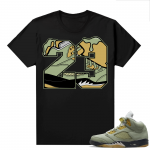 Jade Horizon 5s  Tees Black 23 Shoe Drip