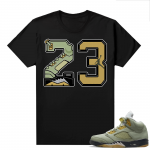 Jade Horizon 5s  Tees Black 23 Sole