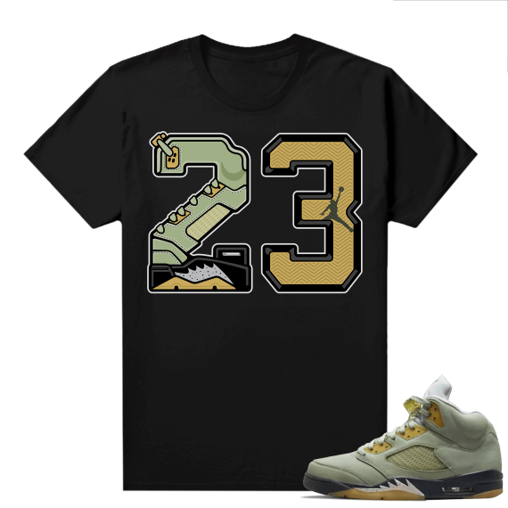 Jade Horizon 5s  Tees Black 23 Sole