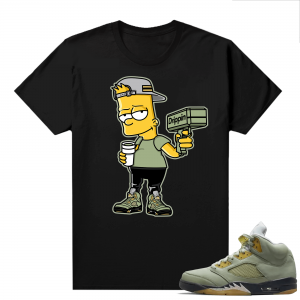 Jade Horizon 5s  Tees Black Drippy Bart