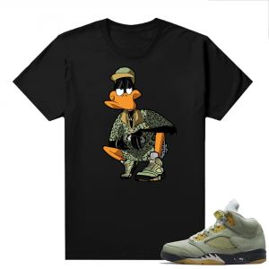 Jade Horizon 5s  Tees Black Drippy Daffy