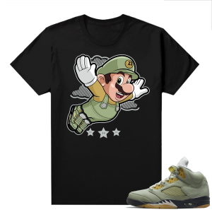 Jade Horizon 5s  Tees Black Fly Mario