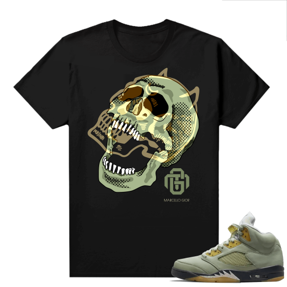 Jade Horizon 5s  Tees Black Marcello Gior Laughing Skull