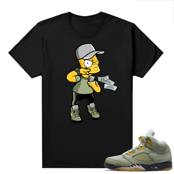 Jade Horizon 5s  Tees Black Money Bart