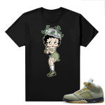 Jade Horizon 5s  Tees Black Money Showers