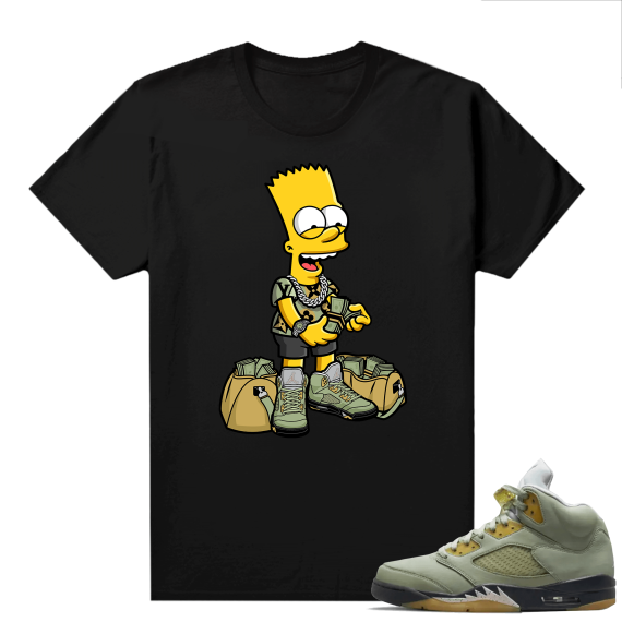 Jade Horizon 5s  Tees Black Rich Bart