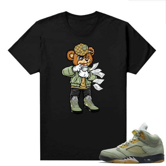 Jade Horizon 5s  Tees Black Rich Bear