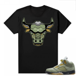 Jade Horizon 5s  Tees Black Sneaker Bull