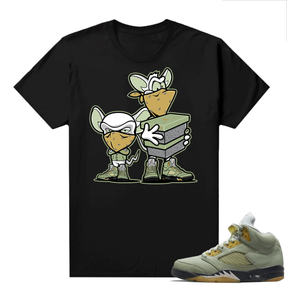 Jade Horizon 5s  Tees Black Sneaker Heist