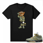 Jade Horizon 5s  Tees Black Soulja Bear