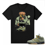 Jade Horizon 5s  Tees Black Trap Bear