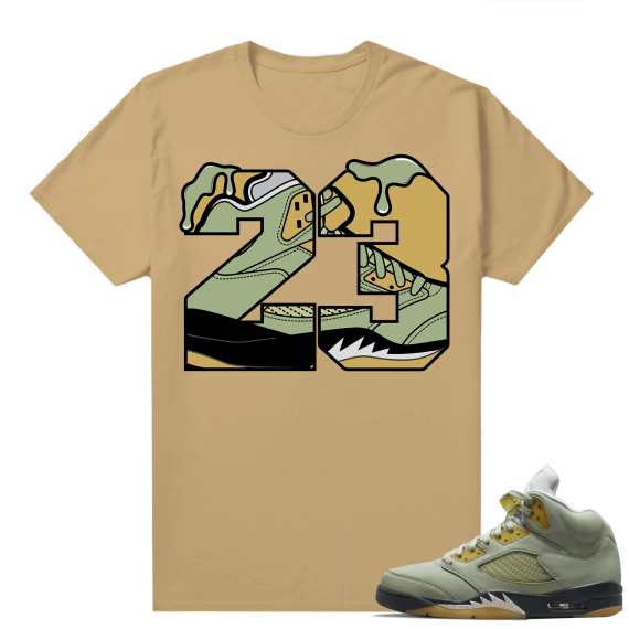 Jade Horizon 5s  Tees Tan 23 Shoe Drip