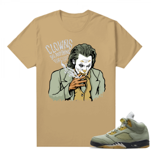 Jade Horizon 5s  Tees Tan Clowns