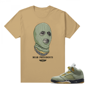 Jade Horizon 5s  Tees Tan Dead Presidents