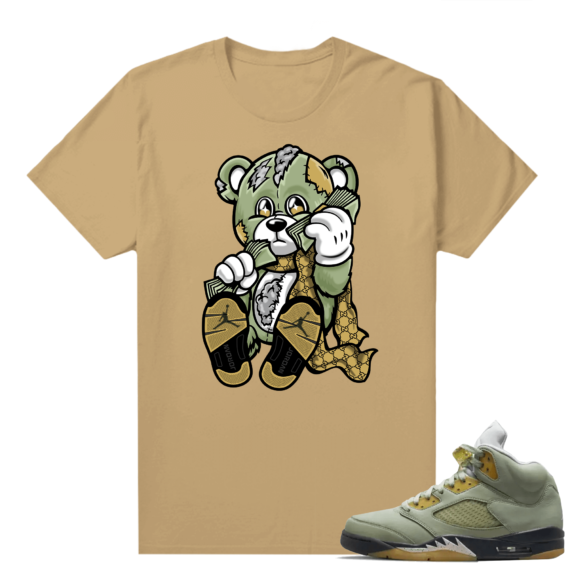 Jade Horizon 5s  Tees Tan Designer Bear