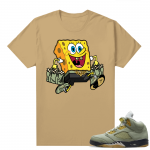 Jade Horizon 5s  Tees Tan Drippy Spongebob