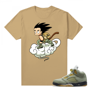 Jade Horizon 5s  Tees Tan Fly Goku