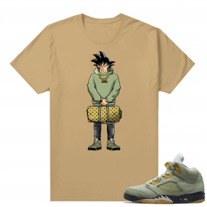 Jade Horizon 5s  Tees Tan Goku Hype