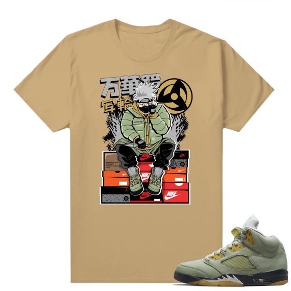 Jade Horizon 5s  Tees Tan Kakashi Hype