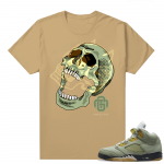 Jade Horizon 5s  Tees Tan Marcello Gior Laughing Skull