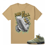 Jade Horizon 5s  Tees Tan Paid In Full