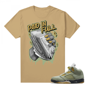 Jade Horizon 5s  Tees Tan Paid In Full