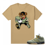 Jade Horizon 5s  Tees Tan Sneaker Bear Heist