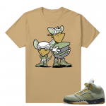 Jade Horizon 5s  Tees Tan Sneaker Heist