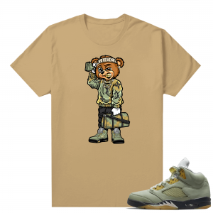 Jade Horizon 5s  Tees Tan Soulja Bear