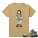 Jade Horizon 5s  Tees Tan Squid Sneaker Game