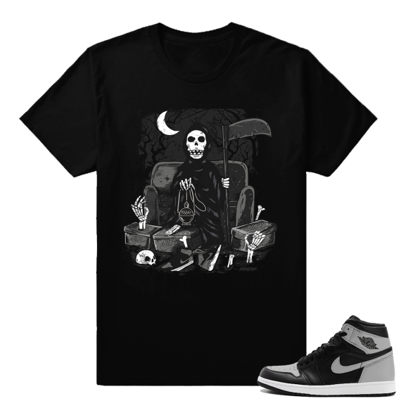 OG Shadow 1s matching Sneaker tee shirt  Shadow Reaper  Black Tee