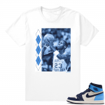 Obsidian UNC 1s | UNC MJ Jumper | White Shirt