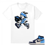 Obsidian UNC 1s | Double Up | White Shirt