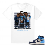 Obsidian UNC 1s | Everybody Eat B | White Shirt