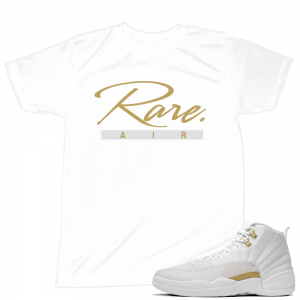 Match OVO 12 Jordan Retro || Rare Script | White T shirt