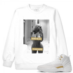 Match OVO 12 Jordan Retro | Haters Will Say | White Crewneck Sweatshirt