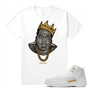 Match OVO 12 Jordan Retro | Biggie | White T shirt