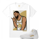 Match OVO 12 Jordan Retro | 6 God Trappers | White T shirt