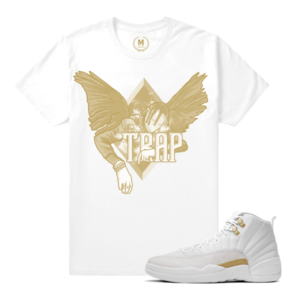 Match OVO 12 Jordan Retro | Birds in the Trap | White T shirt