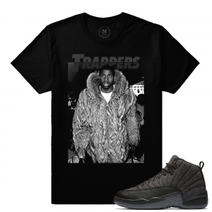 Match Wool 12 Jordan Retro | Trappers Magic | Black T shirt