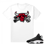 Reverse He Got Game Jordan 13 shirt White - Bully Bones