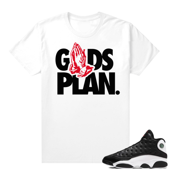 Reverse He Got Game Jordan 13 shirt White - Gods Plan