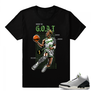 Match Jordan 3 Chlorophyll | Inside the Goat | Black shirt