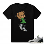 Match Jordan 3 Chlorophyll | Shoot Dance Bear | Black shirt