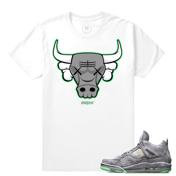 Match Jordan 4 | 4 Bull | White T shirt